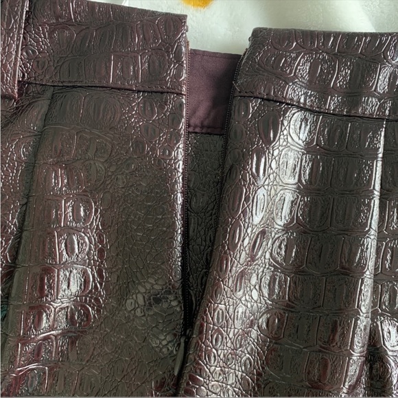 Women’s 0 RACHEL COMEY Target Embossed Chicory Coffee Button Front Midi Skirt - Picture 7 of 10